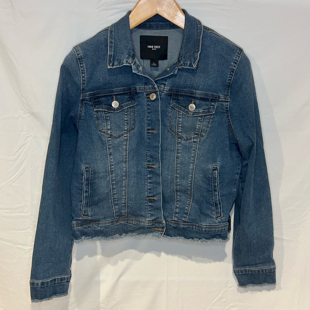 Nine West Dark Blue Jean Jacket